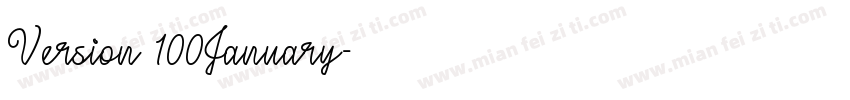 Version 100January字体转换